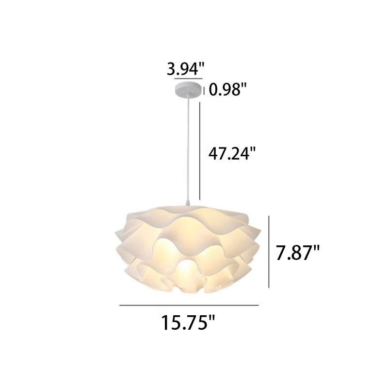 Minimalist Floral Acrylic Multi-Layer Pendant Light