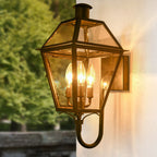 Premium Waterproof Iron 3-Light Outdoor Wall Lantern