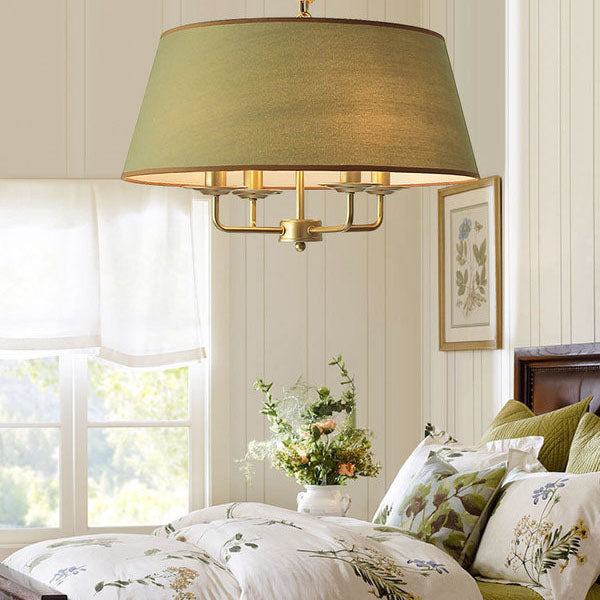Classic European 4-Light Iron Pendant Lamp