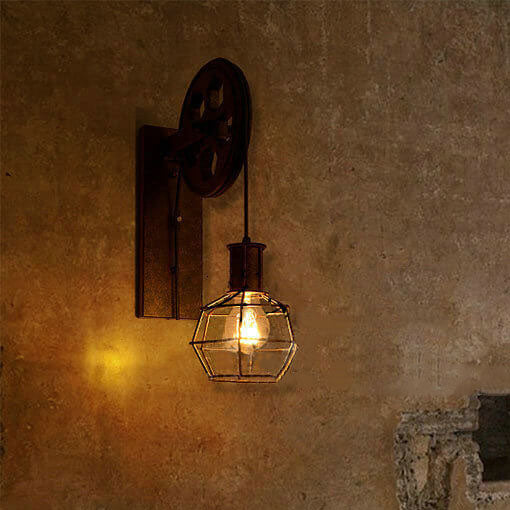 Industrial Vintage Iron Wall Sconce