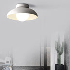 Wabi-Sabi Iron & Glass Semi-Flush Light