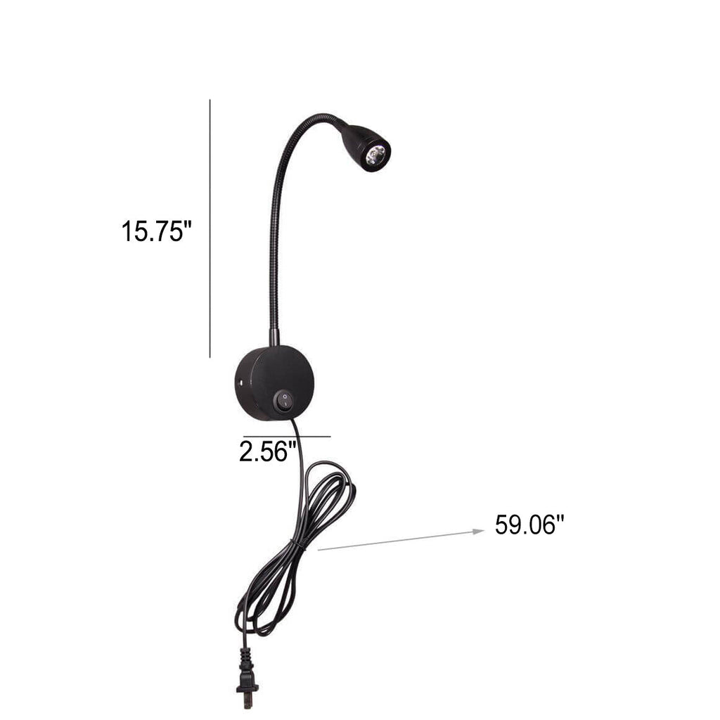 Rotatable LED Hose Spotlight Wall Sconce