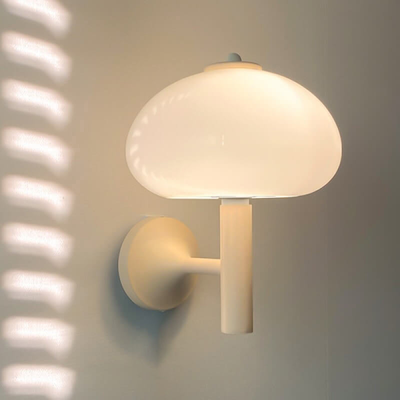 Modern Mushroom Glass Wall Sconce