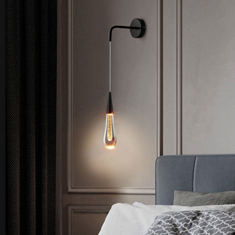 Luxury Teardrop Crystal LED Wall Sconce