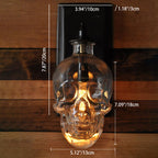 Modern Round Skull Glass Wall Sconce Lamp