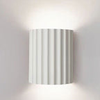 Scandinavian Resin Half Column 2-Light Wall Sconce