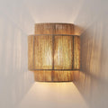 Japanese Rope-Woven 1-Light Wall Sconce