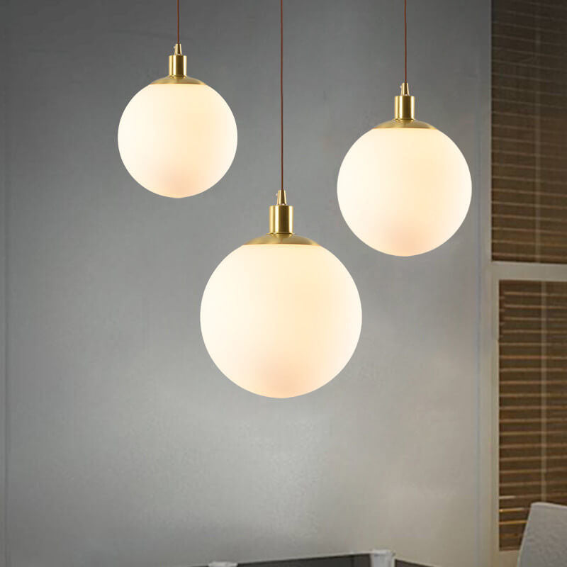 White Orb Nordic Pendant Light