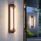Waterproof Rectangular Stainless Steel LED Wall Sconce