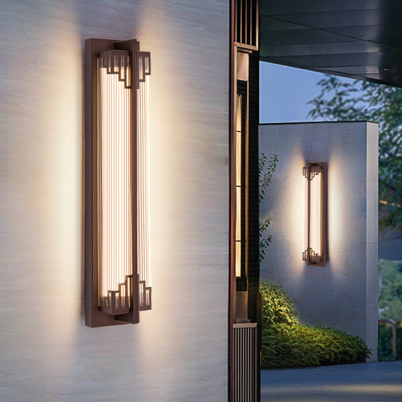 Waterproof Rectangular Stainless Steel LED Wall Sconce