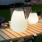 Premium Solar Waterproof Leather Cylinder Lantern
