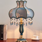 Elegant European Court Resin Table Lamp - 1-Light for Bedroom