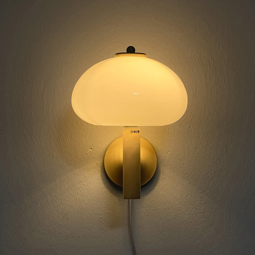 Modern Mushroom Glass Wall Sconce