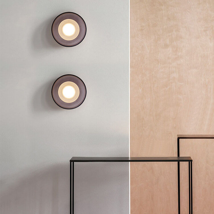 Vintage Nordic Round Glass LED Wall Sconce