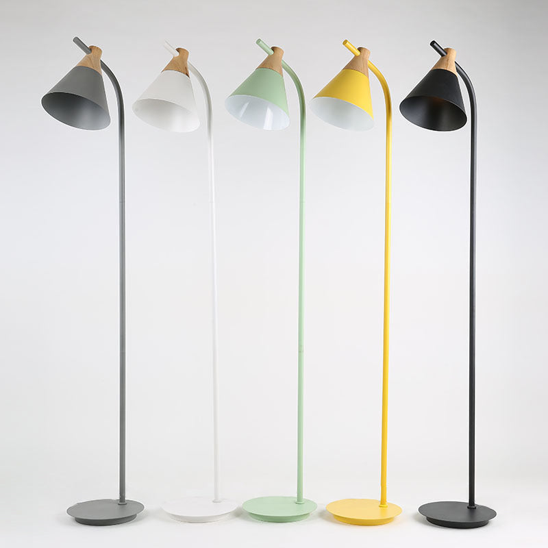 Nordic Macaron Cone 1-Light Floor Lamp