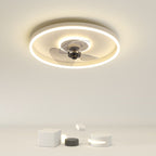 Minimalist Round Invisible LED Ceiling Fan Light