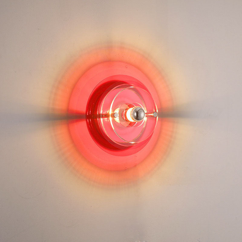 Colorful Flying Saucer Wall Sconce