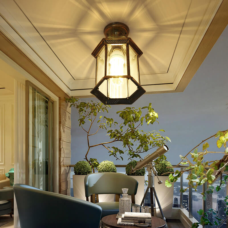 Waterproof Hexagonal Outdoor Lantern