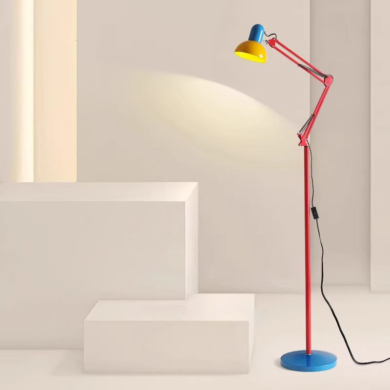 Contemporary Iron Half Circle 1-Light Floor Lamp for Bedroom