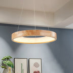Log Circle LED Island Chandelier