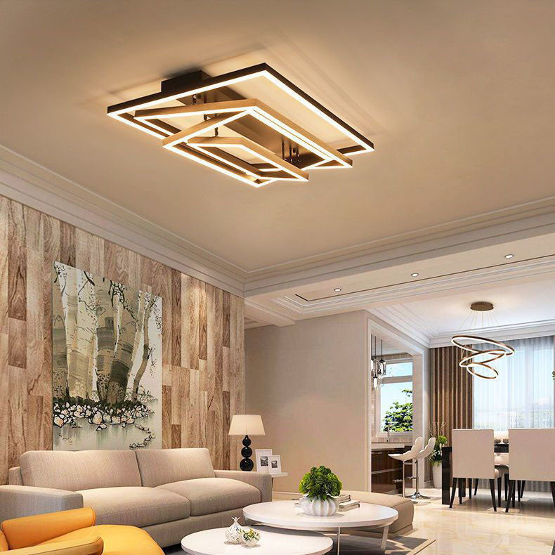 Premium Minimalist Aluminum LED Flush Mount Ceiling Light