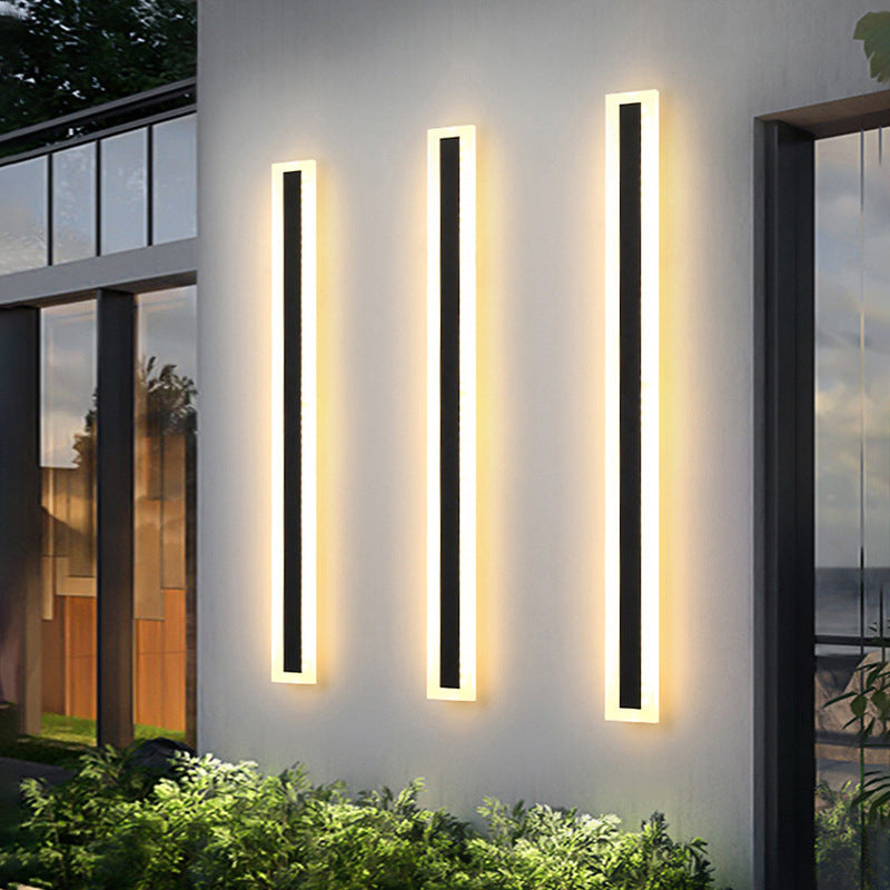 Premium Minimalist Rectangular LED Wall Sconce - Aluminum