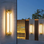 Waterproof Rectangular Stainless Steel LED Wall Sconce