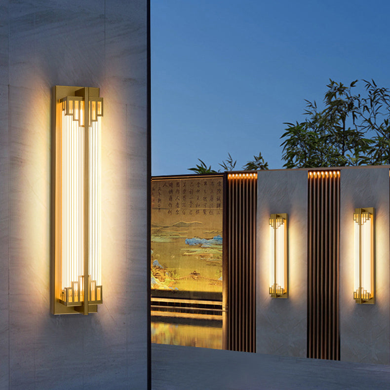 Waterproof Rectangular Stainless Steel LED Wall Sconce