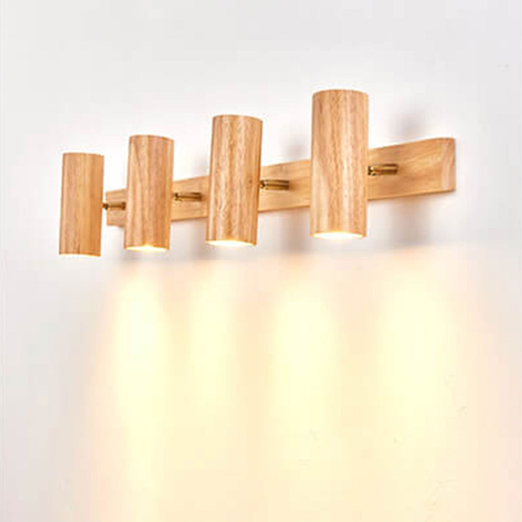 Modern Wood Spotlight Wall Sconce