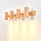 Modern Wood Spotlight Wall Sconce
