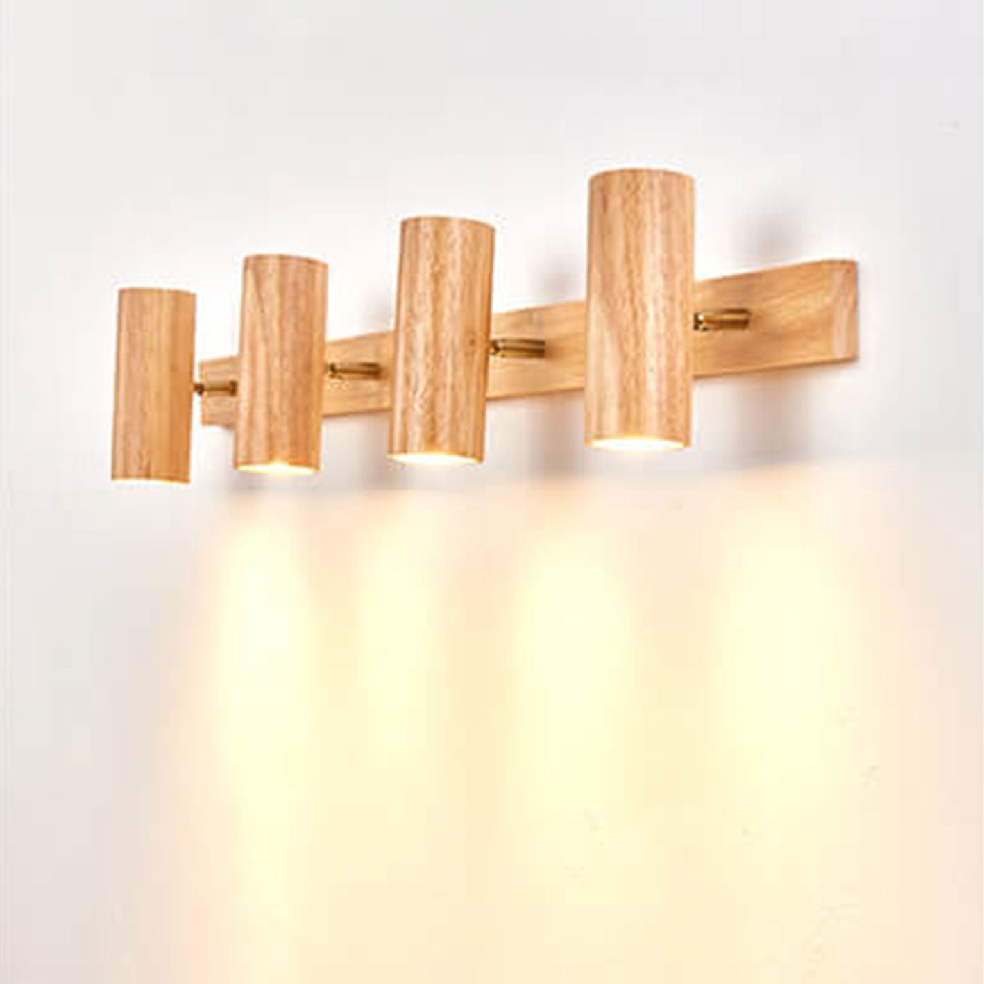 Modern Wood Spotlight Wall Sconce
