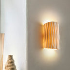 Nordic Striped Resin Wall Sconce