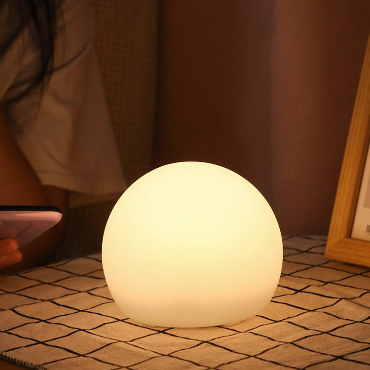 Premium Geometric Battery-Powered Night Light Table Lamp