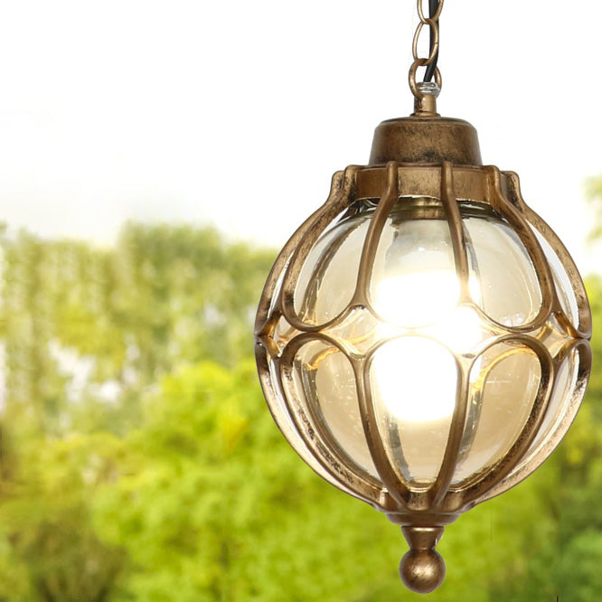 European-Style Waterproof Aluminum and Glass 1-Light