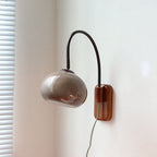 European Glass & Wood 1-Light Wall Sconce