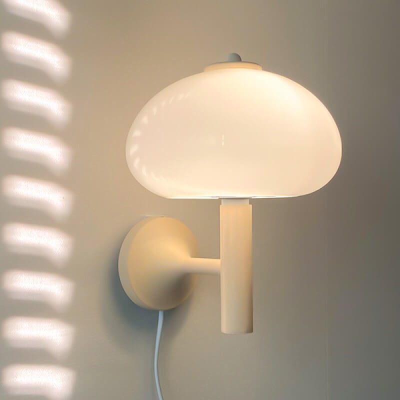 Modern Mushroom Glass Wall Sconce