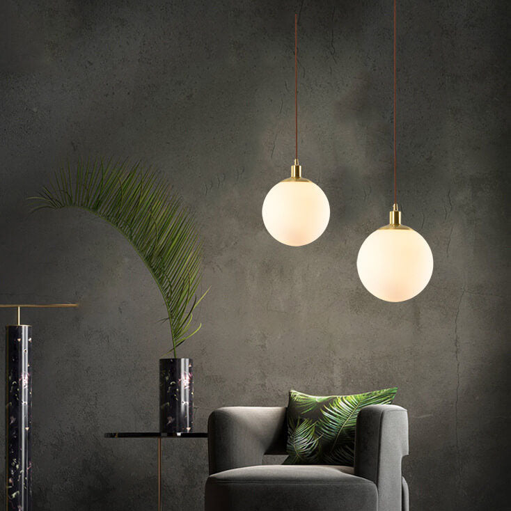 White Orb Nordic Pendant Light
