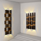Modern Waterproof Stainless Steel Rectangular LED Wall