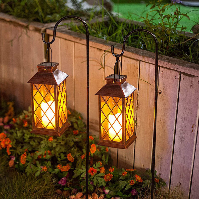 Vintage Solar LED Quadrangle Outdoor Light