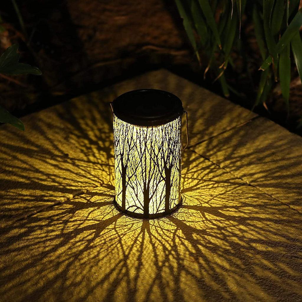 Art Deco Solar Cylinder Lantern