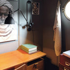 Industrial Iron Swing Arm Sconce