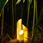 Modern Waterproof Solar Bamboo LED Garden Light
