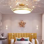Kids Crown LED Semi-Flush Ceiling Light