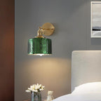 Minimalist Brass Cylinder Wall Sconce