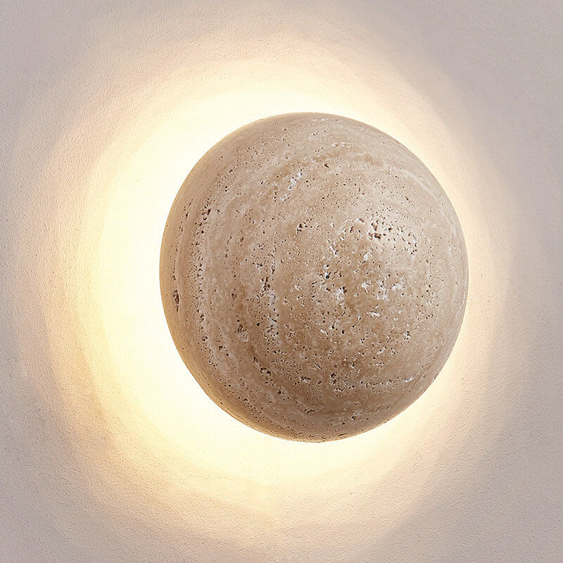 Travertine Wabi-Sabi LED Wall Sconce