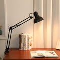 Minimalist Retractable Clip-On Table Lamp - Long Arm Design for Bedroom