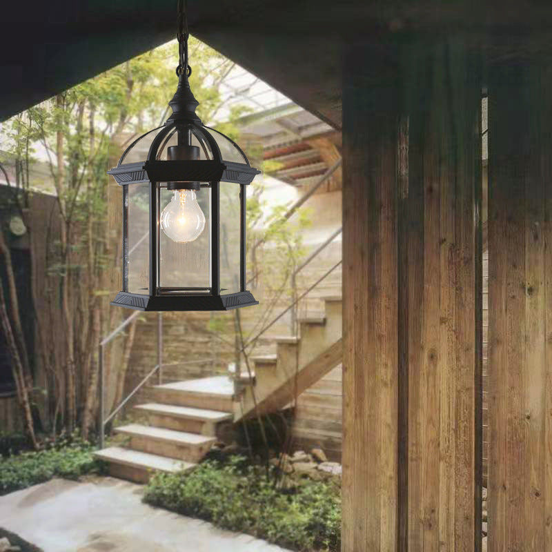 Premium Minimalist Hexagonal Aluminum and Glass Outdoor
