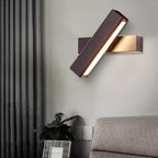 Rotatable LED Aluminum & Wood Sconce