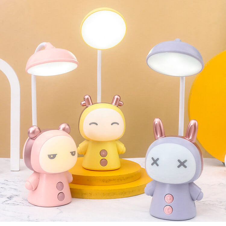 Colorful Cartoon Doll LED Desk Lamp for Kids - Eye Care Design