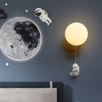 Modern Astronaut Orb Wall Sconce